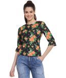 Style Quotient Polyester Regular Tops - Black Single