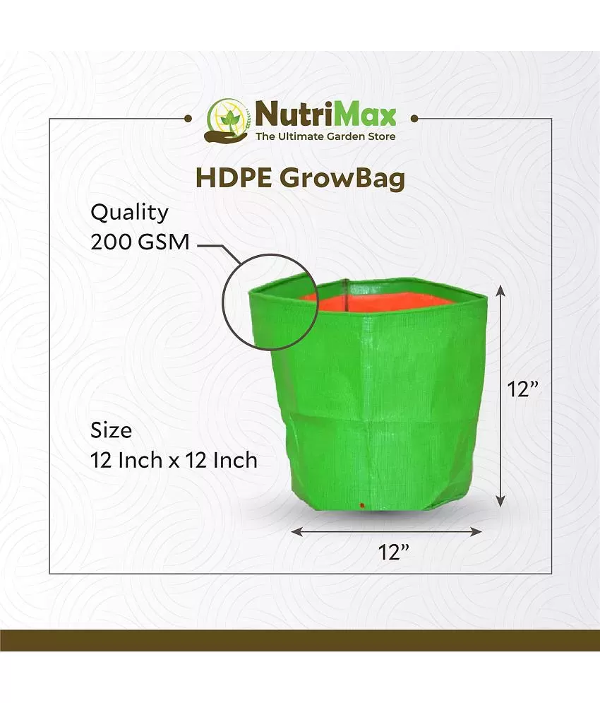 greengrow Grow Nursery Plant Bags  Plant Container  Grow Bags for Home  Garden Black  13 X 13inch Pack of 30 QTY Grow Bag Grow Bag Price in  India  Buy
