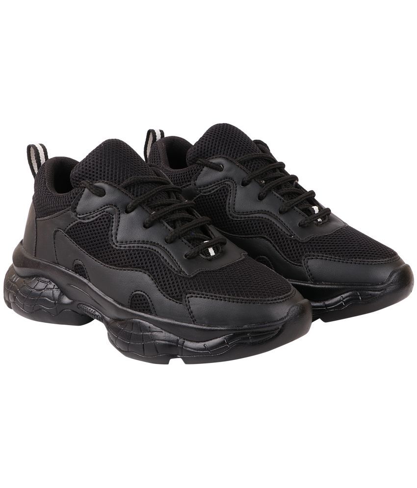     			Shoetopia - Black  Women's Sneakers