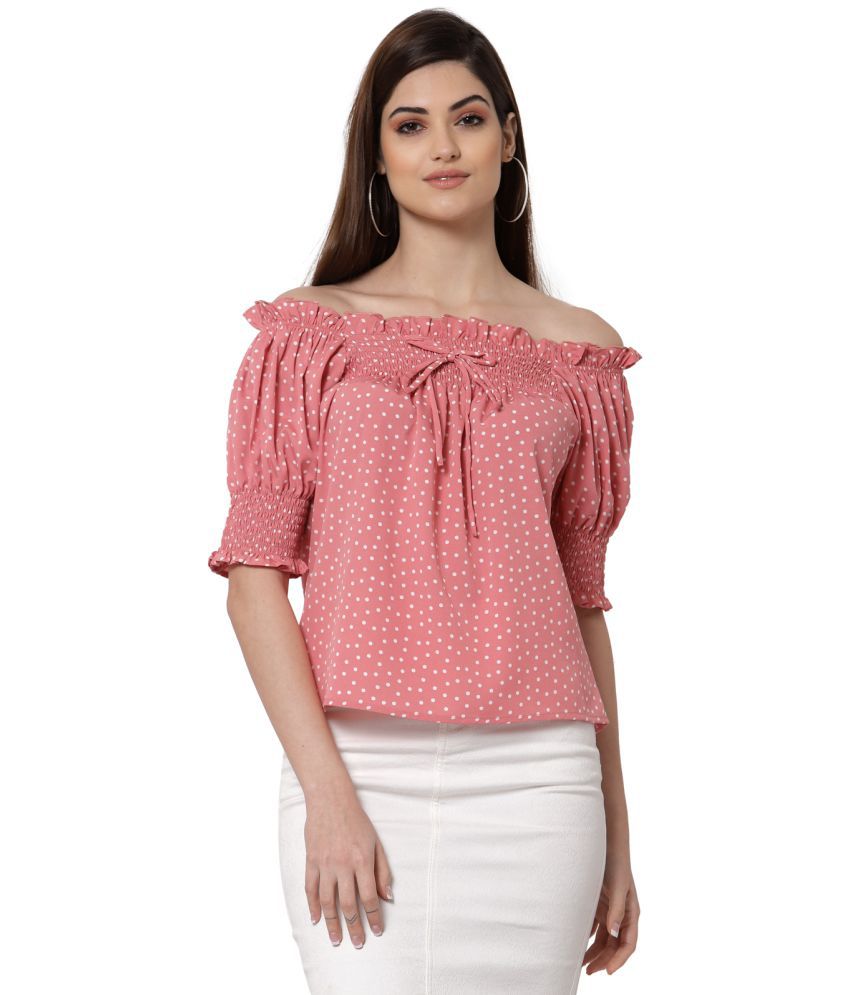     			Style Quotient - Pink Polyester Women's Regular Top ( Pack of 1 )