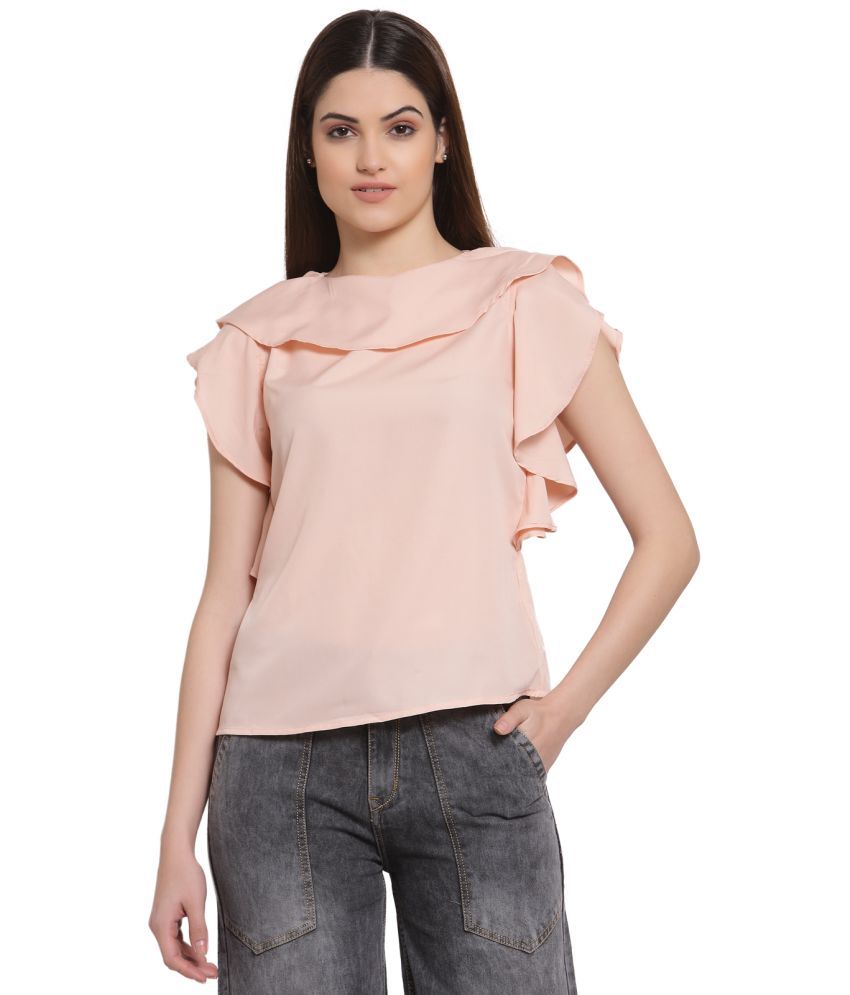     			Style Quotient Polyester Regular Tops - Beige Single