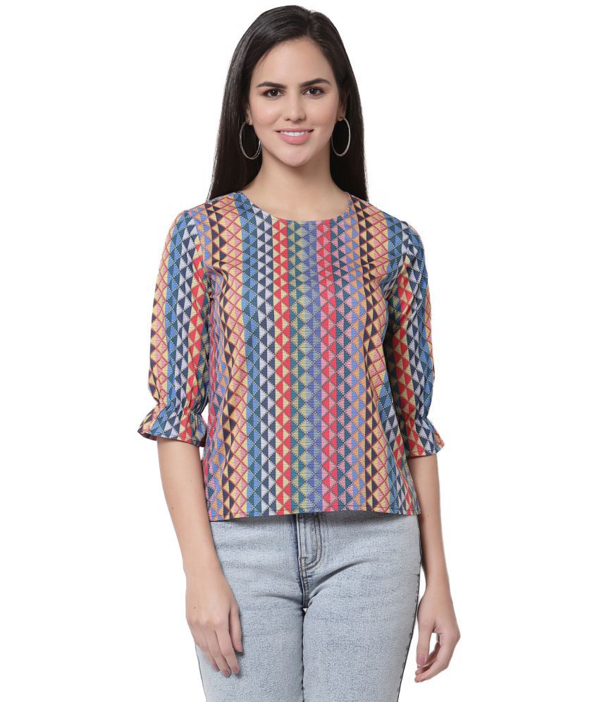     			Style Quotient Polyester Regular Tops - Multicolor Single