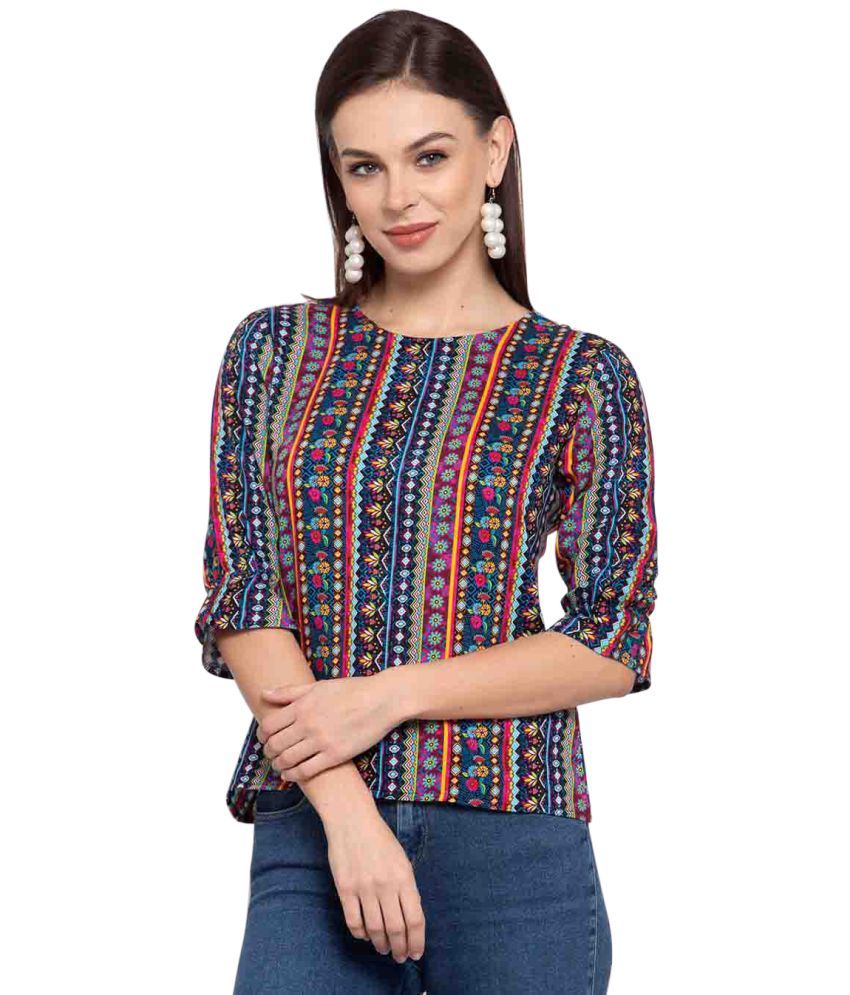     			Style Quotient - Multicolor Viscose Women's Regular Top ( )