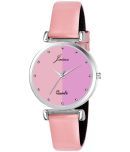 Jainx Leather Round Womens Watch