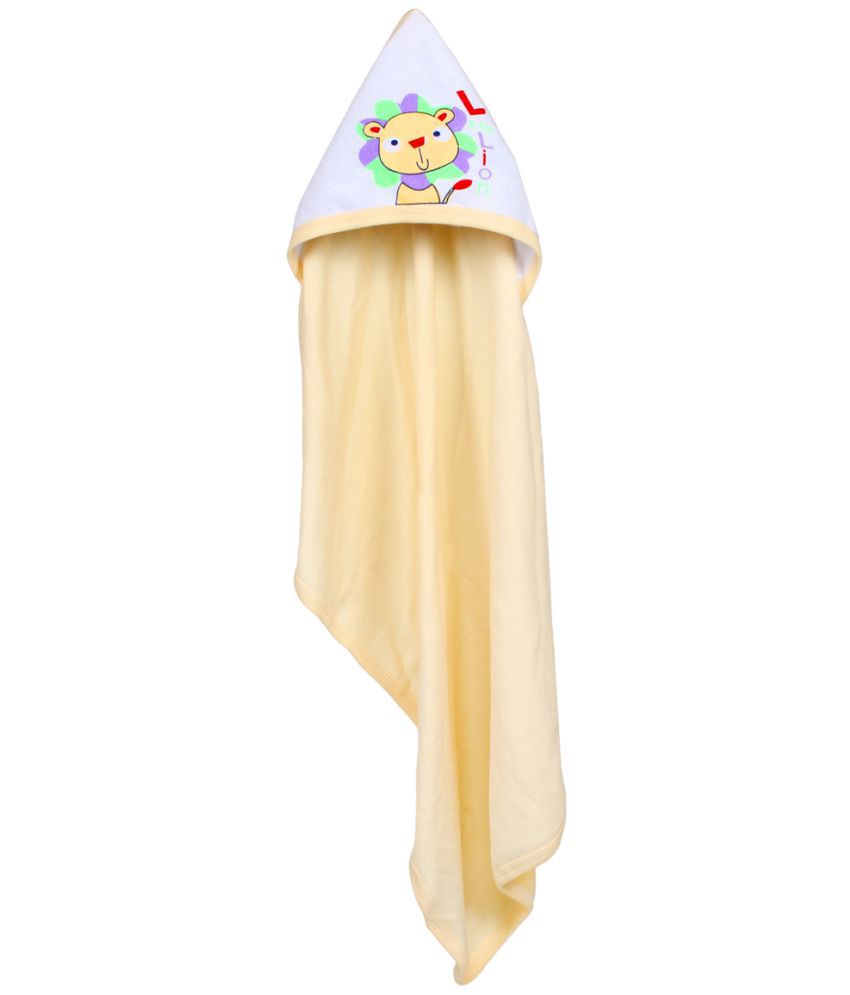 My Newborn Beige Cotton Towel cum blanket ( 30.48 cm × 2.54 cm 1 pcs )
