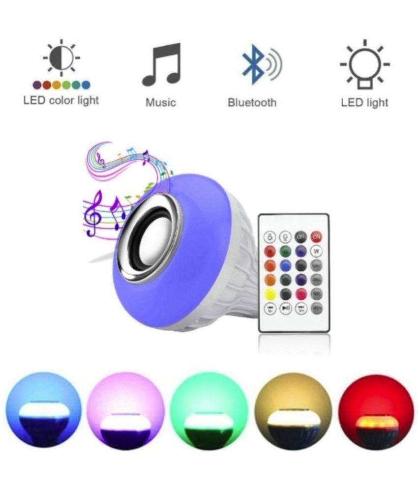     			MR Remote Control Music RGB E22 RGBW Strobe Light Led Bulb with Speaker - Pack of 1