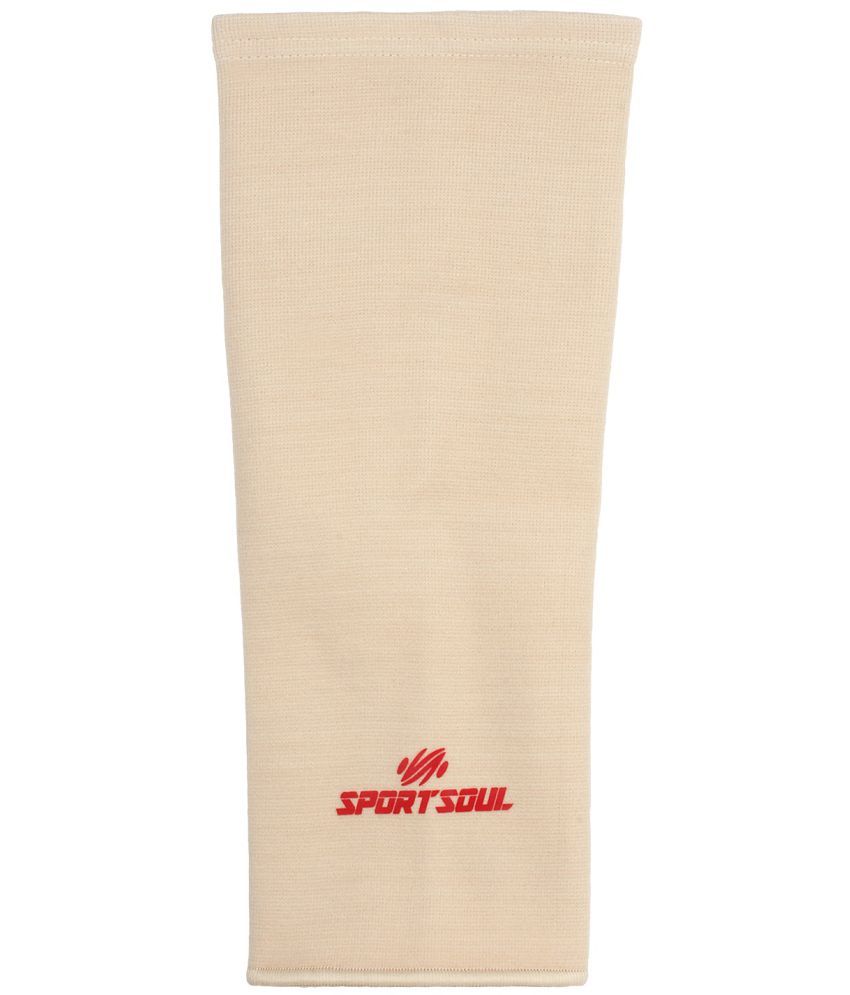     			SportSoul Premium Compression Elbow Support- (1 Piece) Colour - Beige, Size - Medium