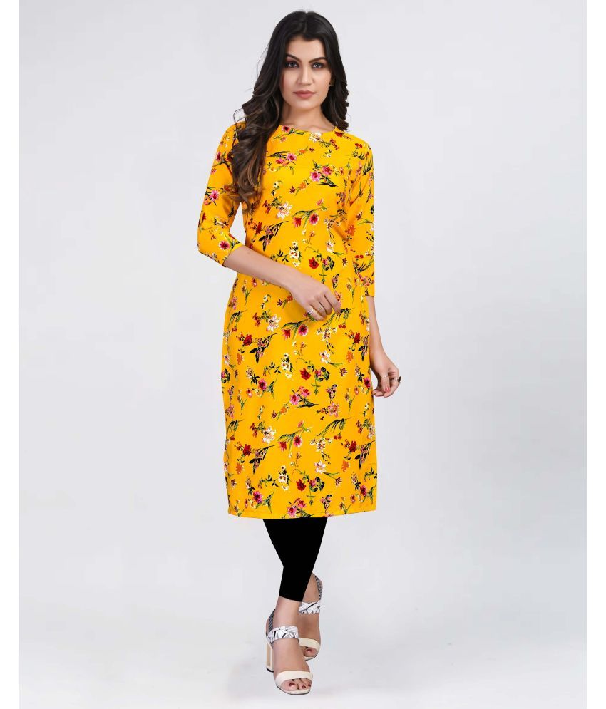     			BROTHERS DEAL Multicolor Crepe Straight Kurti - Single