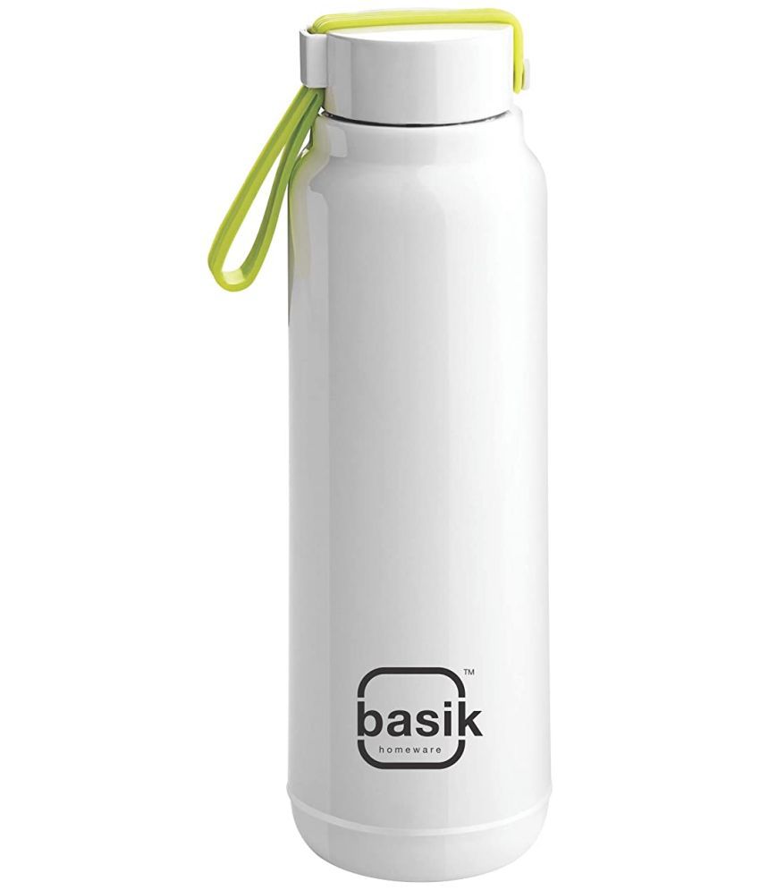     			Basik Sublime White 800 mL Polyproplene Water Bottle set of 1