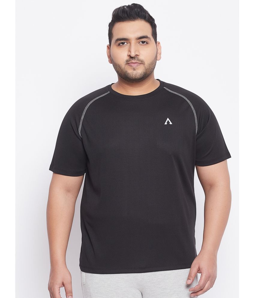     			AUSTIVO - Black Polyester Regular Fit Men's Sports T-Shirt ( Pack of 1 )