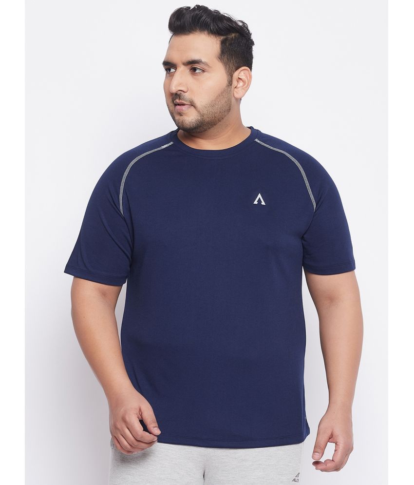     			AUSTIVO - Navy Polyester Regular Fit Men's Sports T-Shirt ( Pack of 1 )