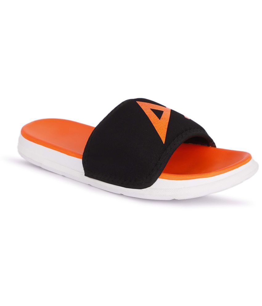     			Aadi Orange Slide Flip flop