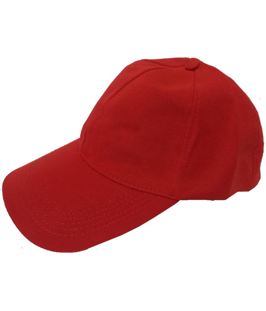     			Whyme Fashion Red Embroidered Cotton Caps