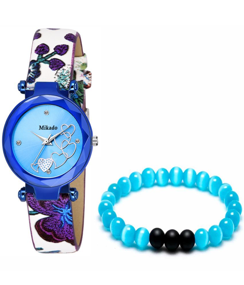     			Mikado Leather Round Womens Watch