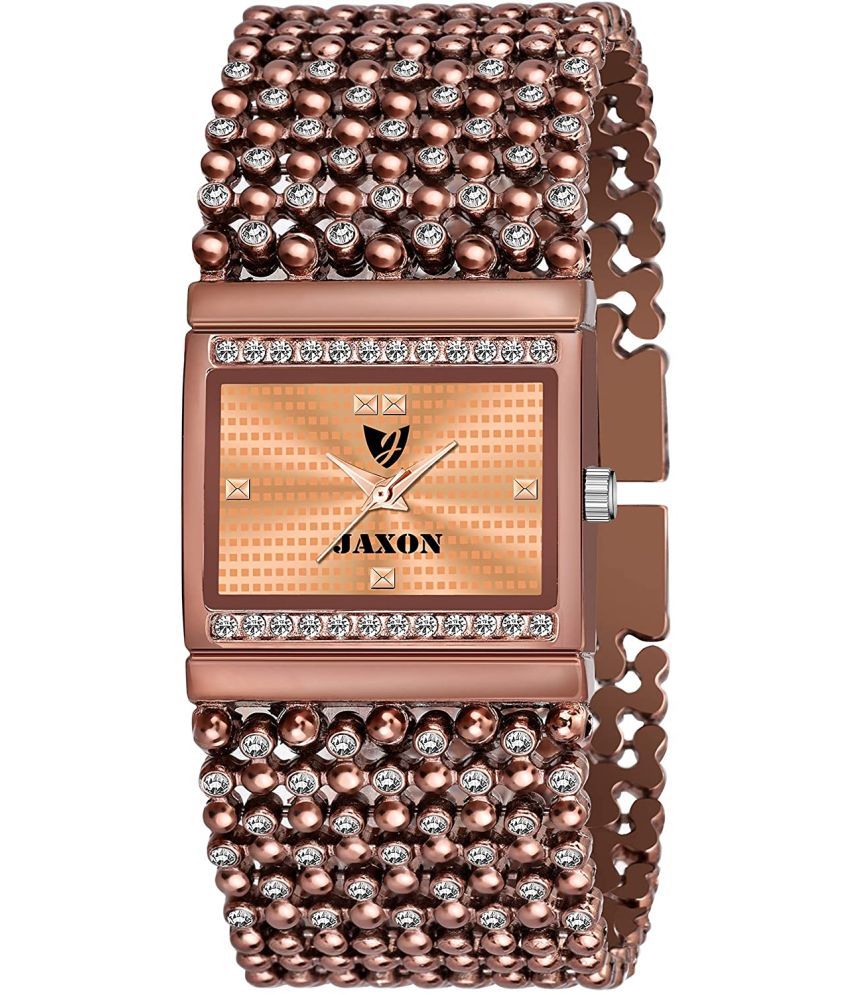 JAXON Stainless Steel Square Womens Watch