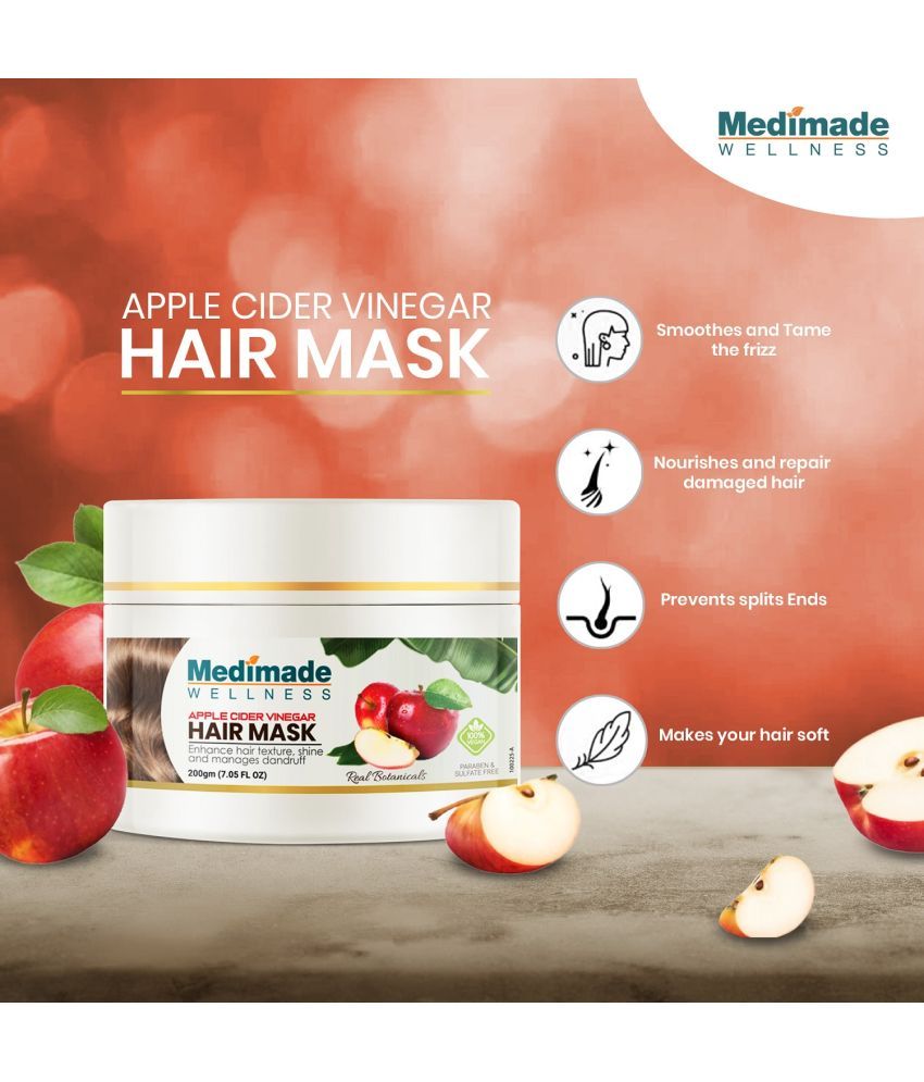 Medimade Apple Cider Vinegar Hair Mask Cream 200 g Buy Medimade Apple