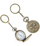 GT Gala Time Butterfly Design Pocket-Watch Designer Vintage Premium Analog Clock Antique Metallic Key Chain Gifting