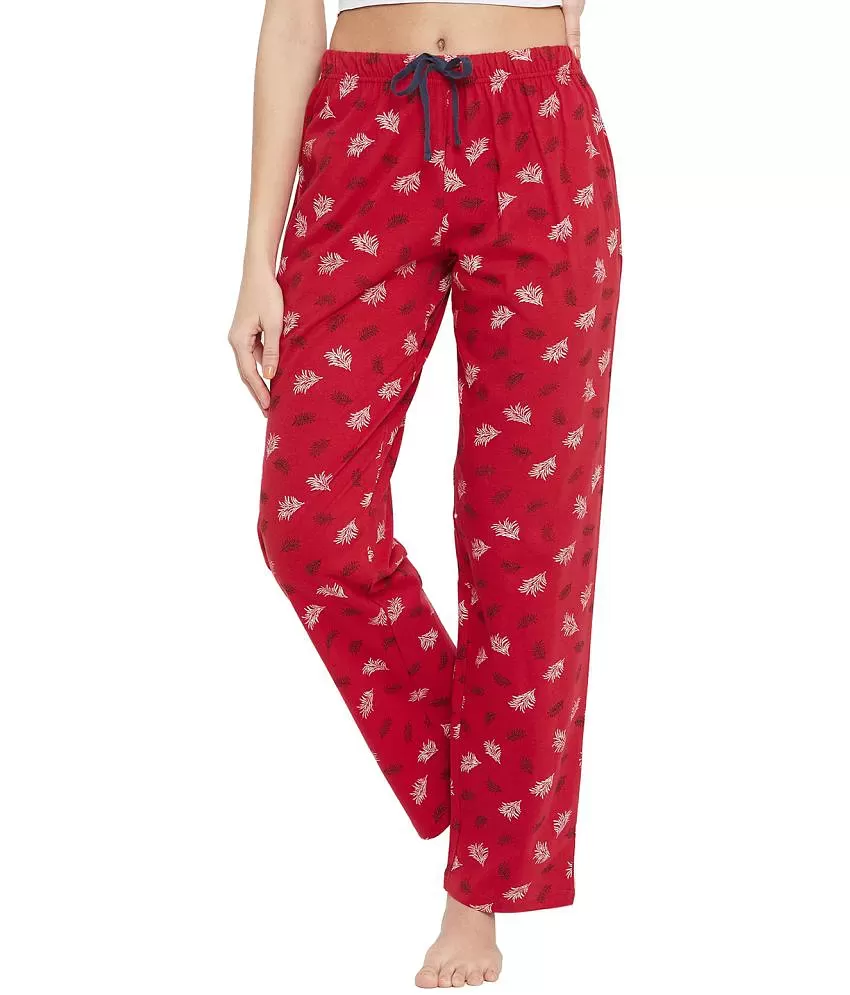 Clovia Cotton Pajamas - Multi Color Pack of 3 - Buy Clovia Cotton