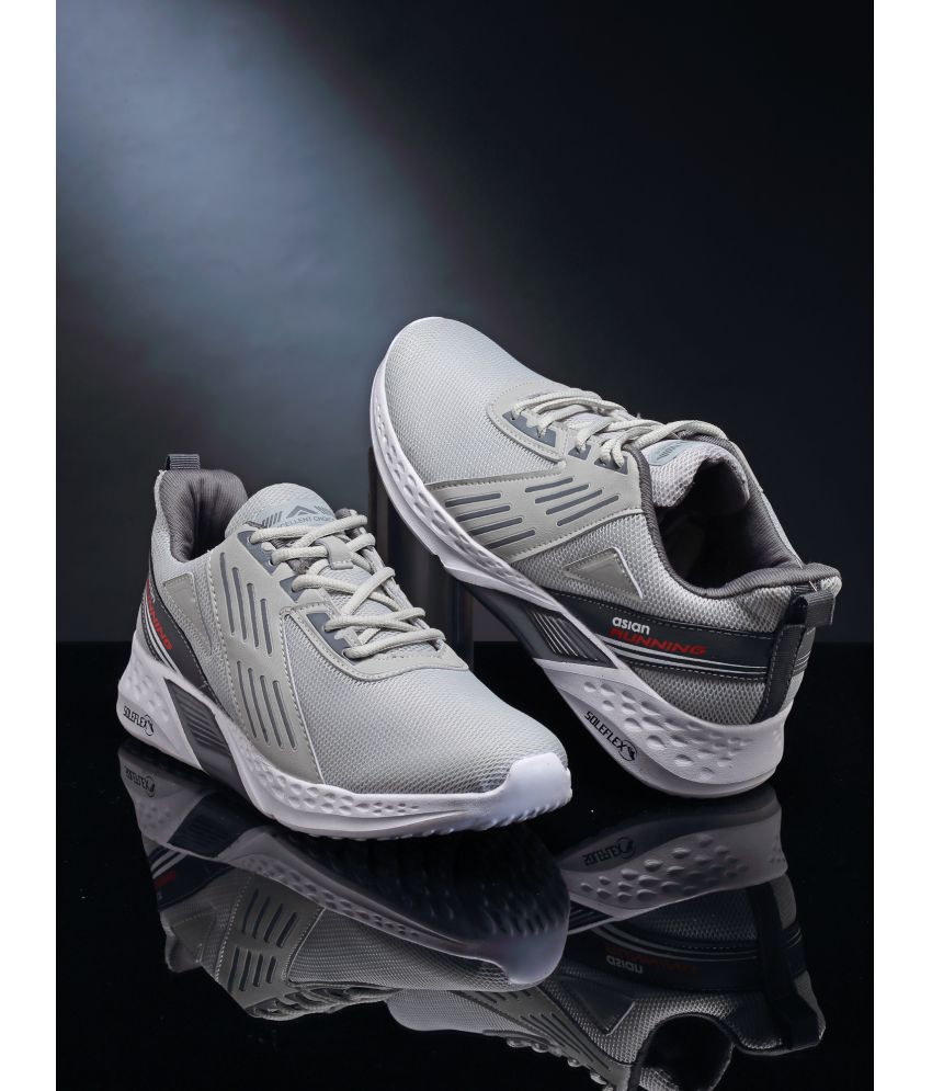     			ASIAN Gray Men's Sports Running Shoes