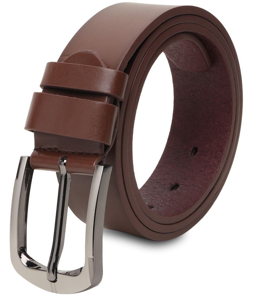     			Loopa Brown PU Formal Belt Pack of 1