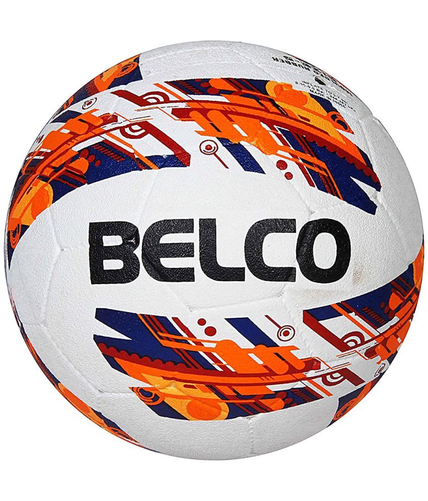 Belco Sports Cyclone Rubber Moulded Football Size 5 red Buy Online at