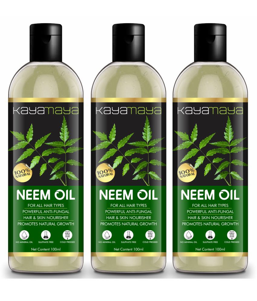     			Kayamaya 100% Pure Neem Oil for Hair & Skin Oil 100 mL Pack of 3