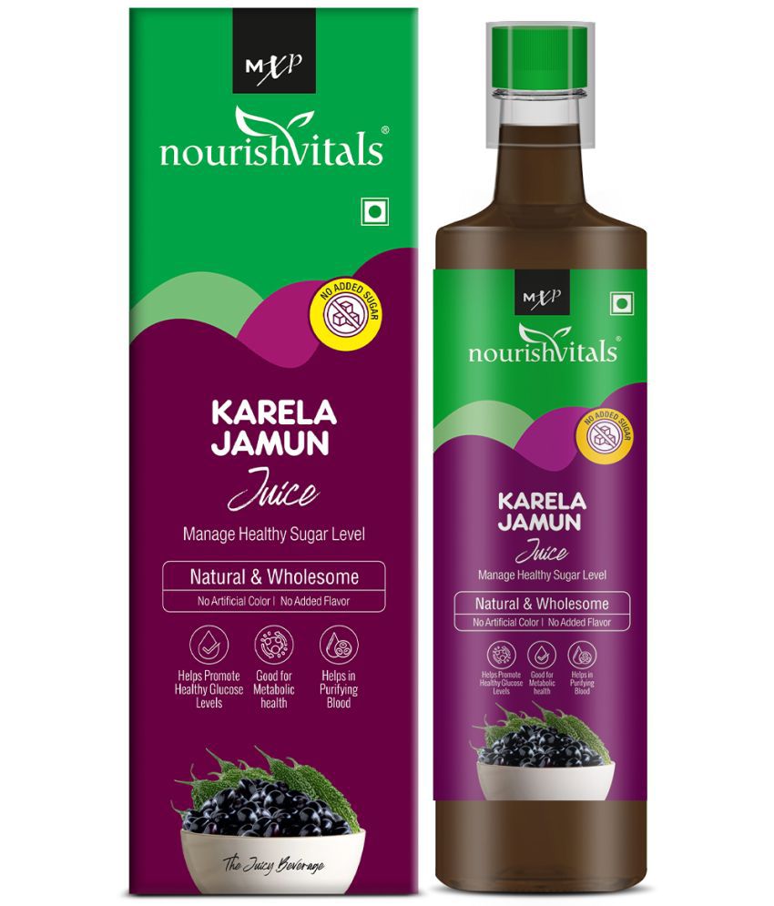 NourishVitals Natural & Wholesome Karela Jamun Vegetable Juice 500 ml