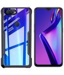 Megha Star Black Hybrid Covers For Oppo F9 Pro - Shockproof Pack of 1