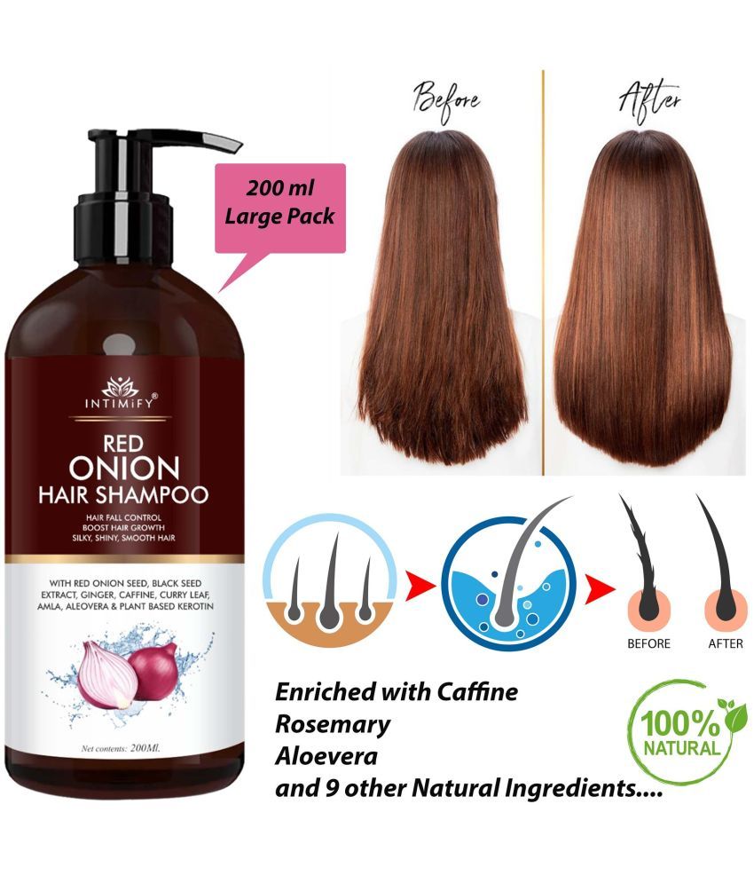     			Intimify Onion Hair Oil to Promote Hair Growth Reduce Hair Loss, Silky & Shiny Hair Shampoo 200 mL