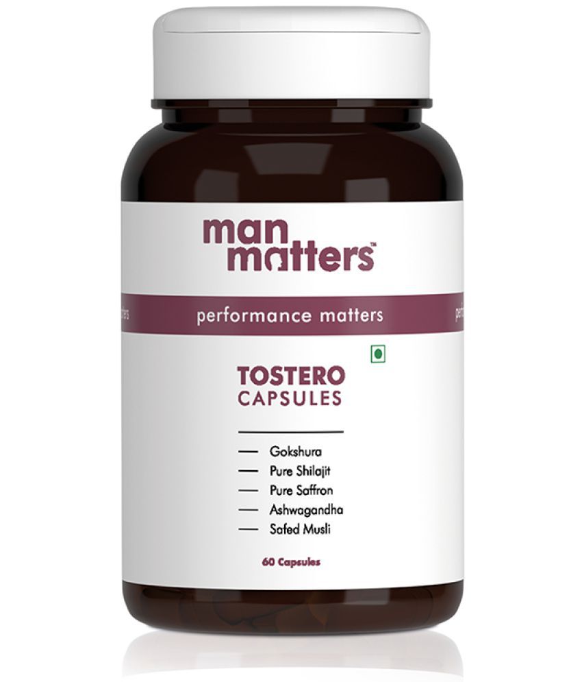     			Man Matters Tostero Capsules - 60 capsules | Testosterone Booster for Men | Pure Himalayan Shilajit, Safed Musli, Ashwagandha, Gokshura | 20 Natural Herbs