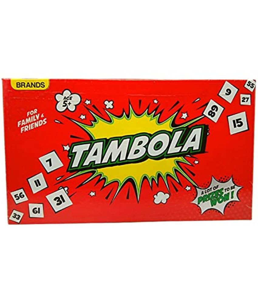 AdiChai Comic Tambola Board Game for Family and Friends Age 5 + , Set