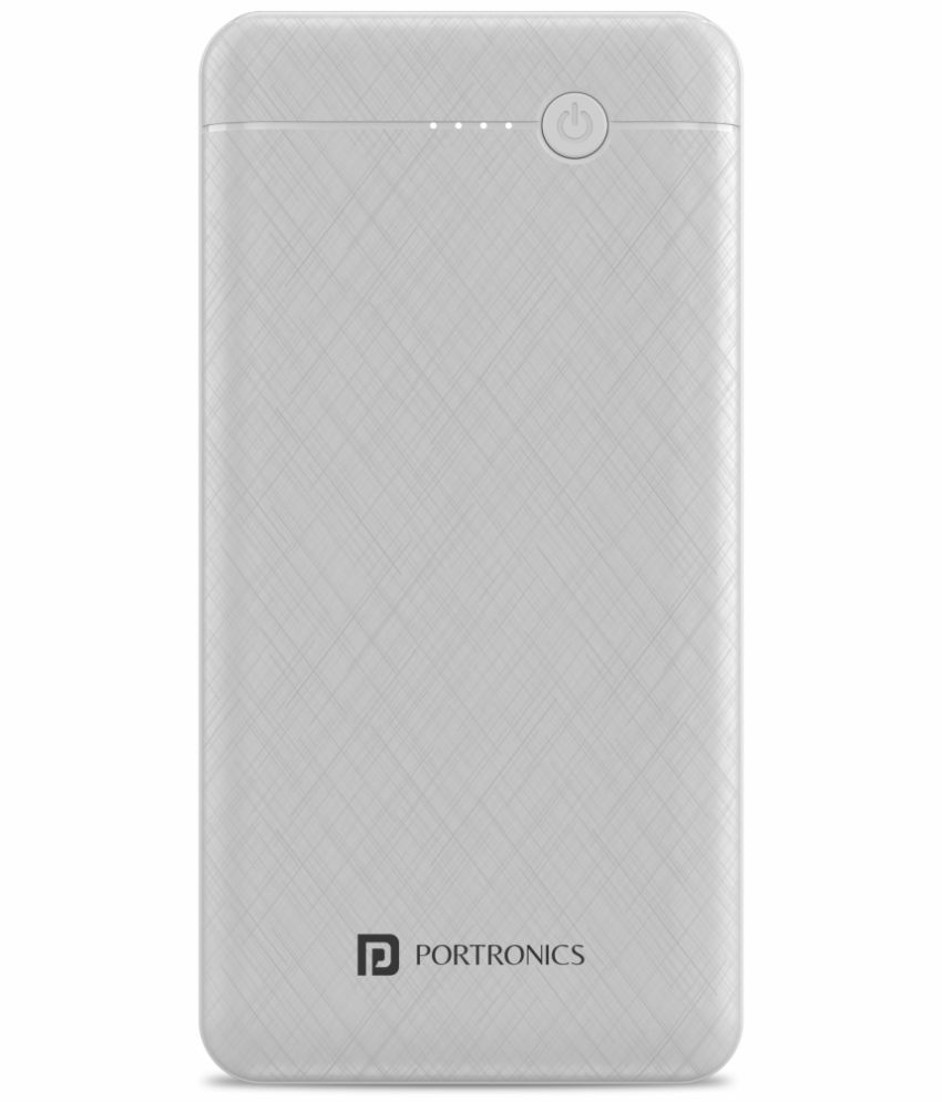     			Portronics Power Brick II:10000mAh Power Bank ,White (POR 1212)