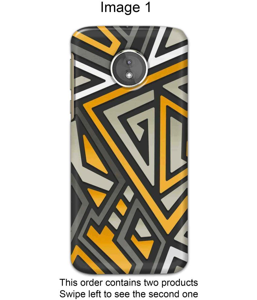     			Tweakymod 3D Back Covers For Motorola Moto E5 Plus Pack of 2