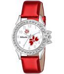 Mikado Leather Round Womens Watch