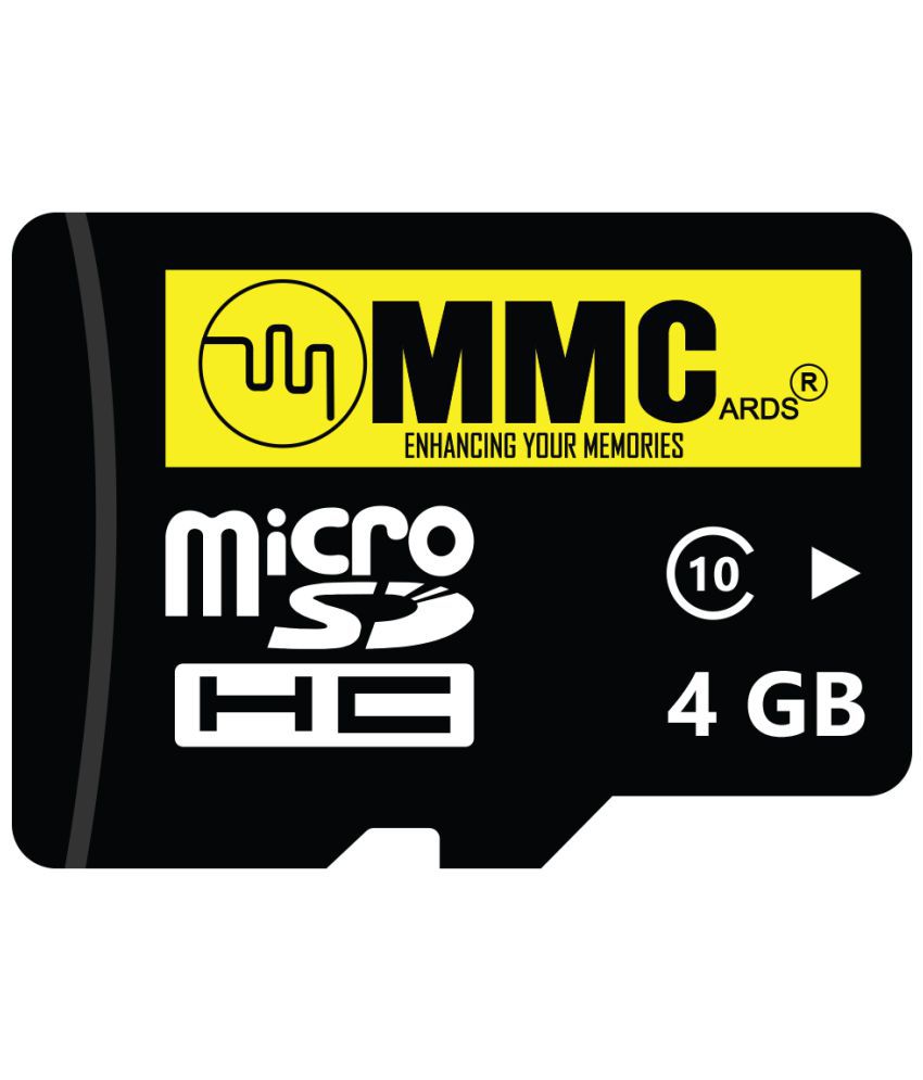 MMC Premium 4GB Micro SD card,4GB Memory Card Class 10,Fast Speed for Smartphones, Tablets and Other Micro Slots with Data Transfer-Pack of 1(Lifetime warranty)