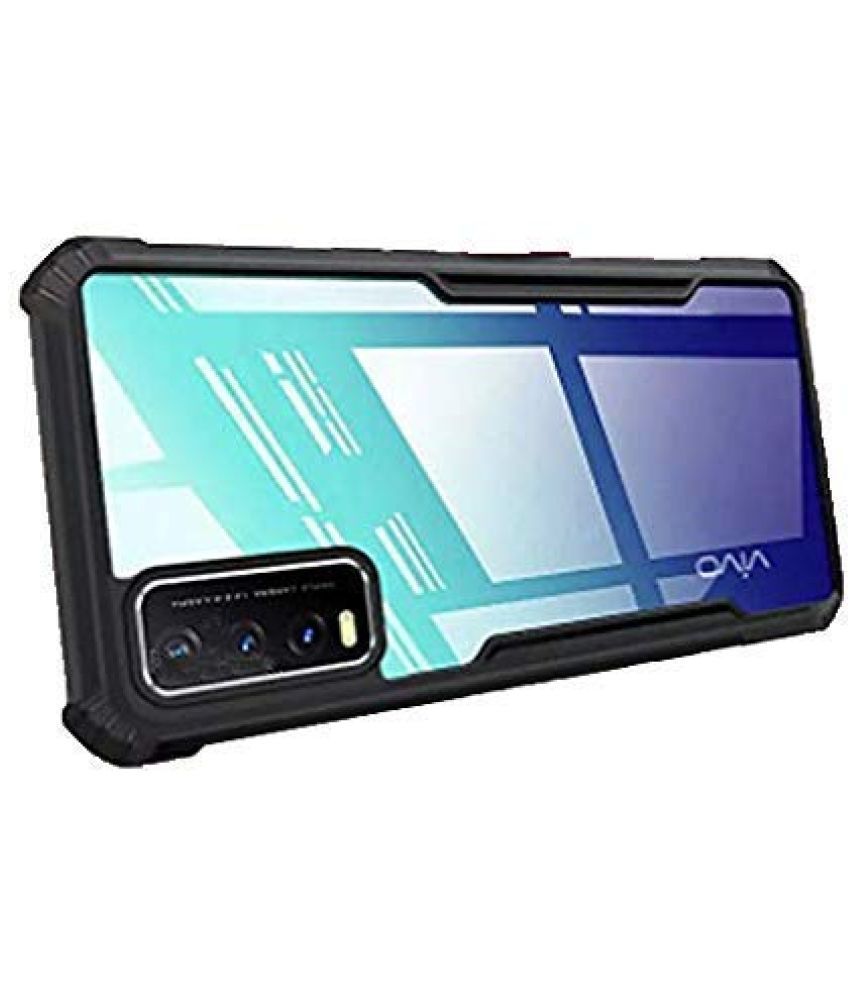     			Kosher Traders Black Hybrid Covers For Vivo Y20 - Shockproof