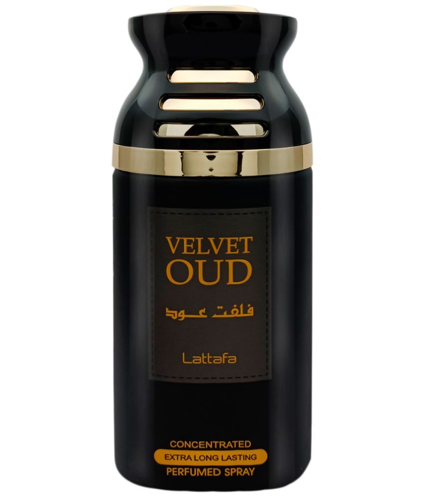 Lattafa Velvet Oud Concentrated Extra Long Lasting Perfumed Spray Imported Body Spray 250ml Deo