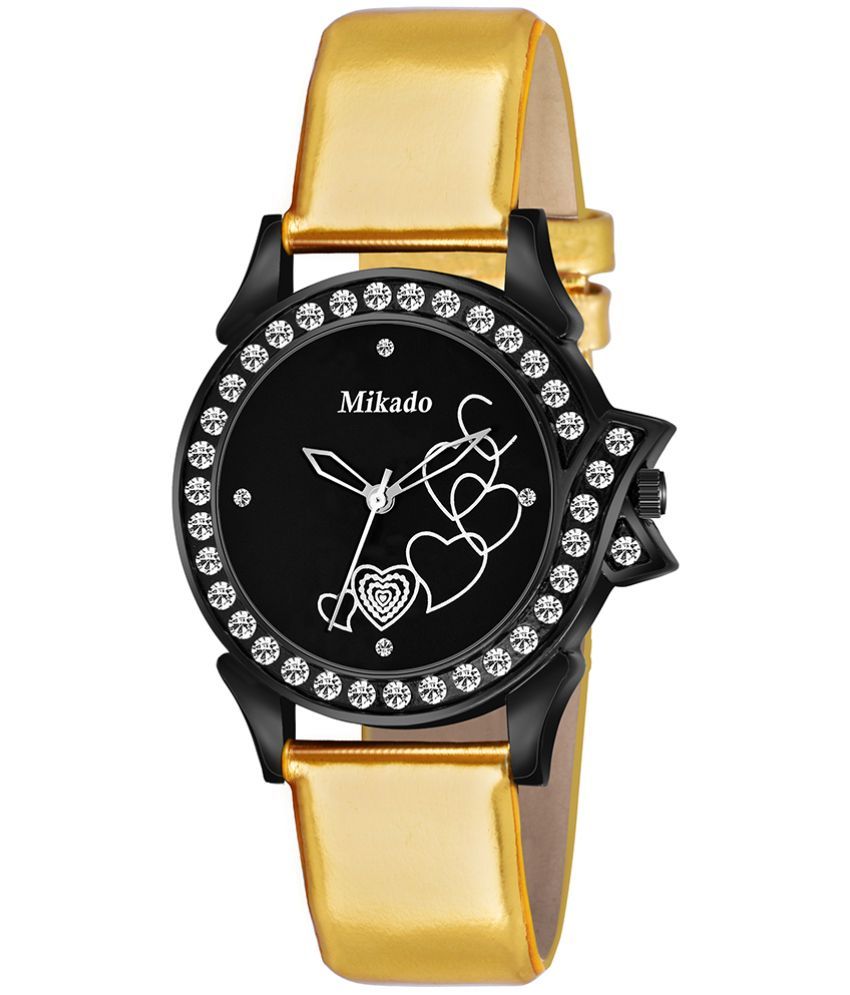     			Mikado Leather Round Womens Watch