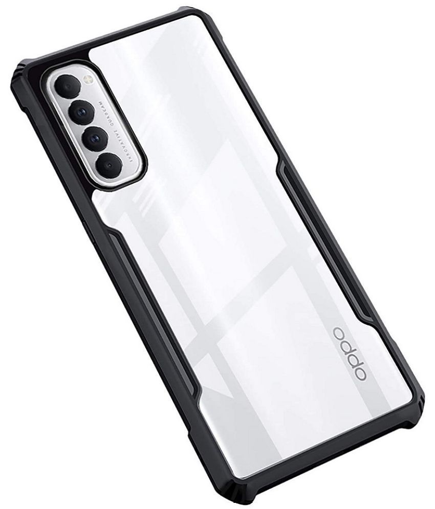     			JMA Transparent Shock Proof Case For Oppo Reno 4 Pro - Hybrid Pack of 1