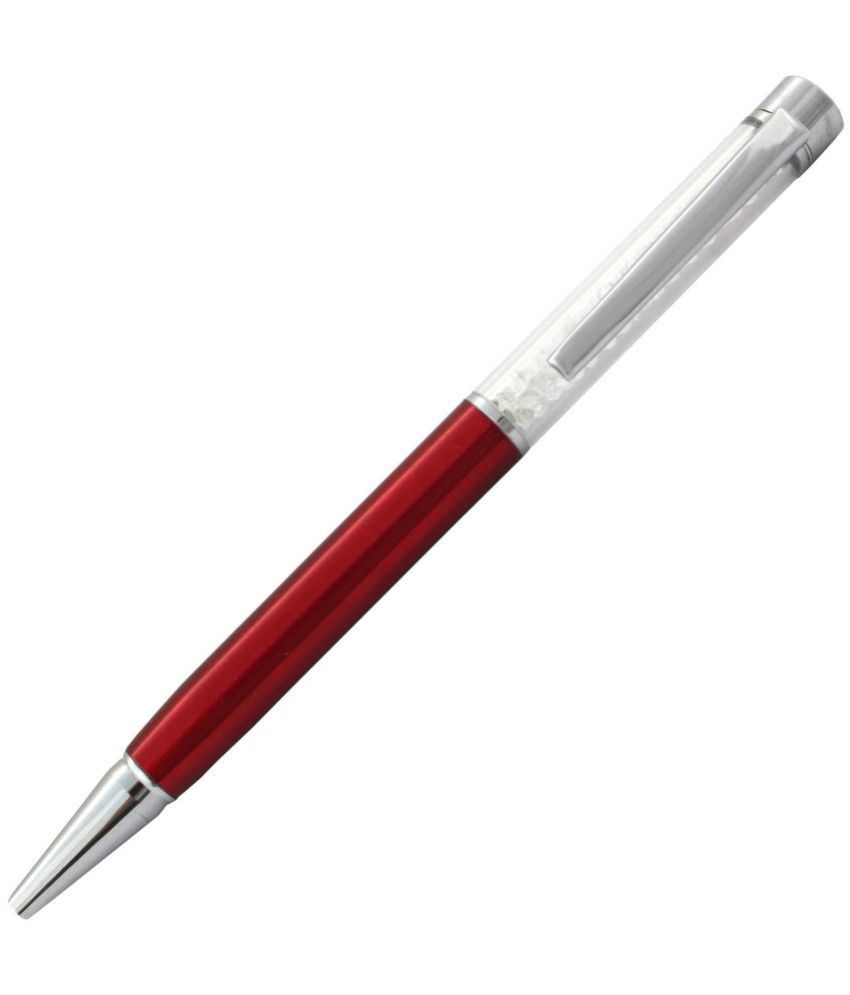     			KK CROSI Premium Metal Pen in Red Colour Body Ball Pen