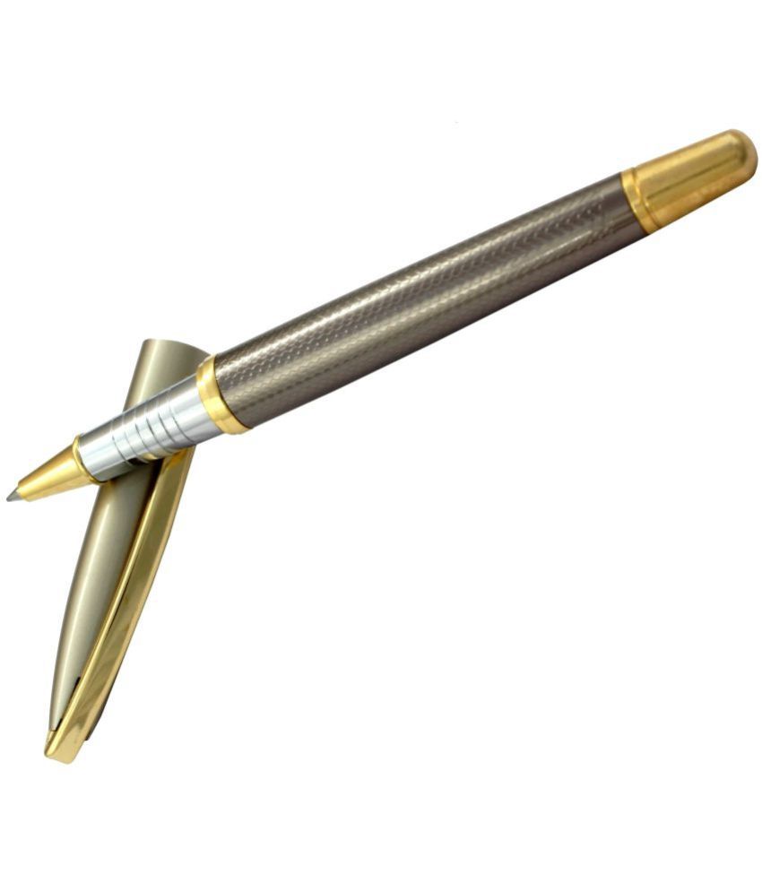     			KK CROSI Premium Metal Pen in Brown Colour Body Roller Ball Pen