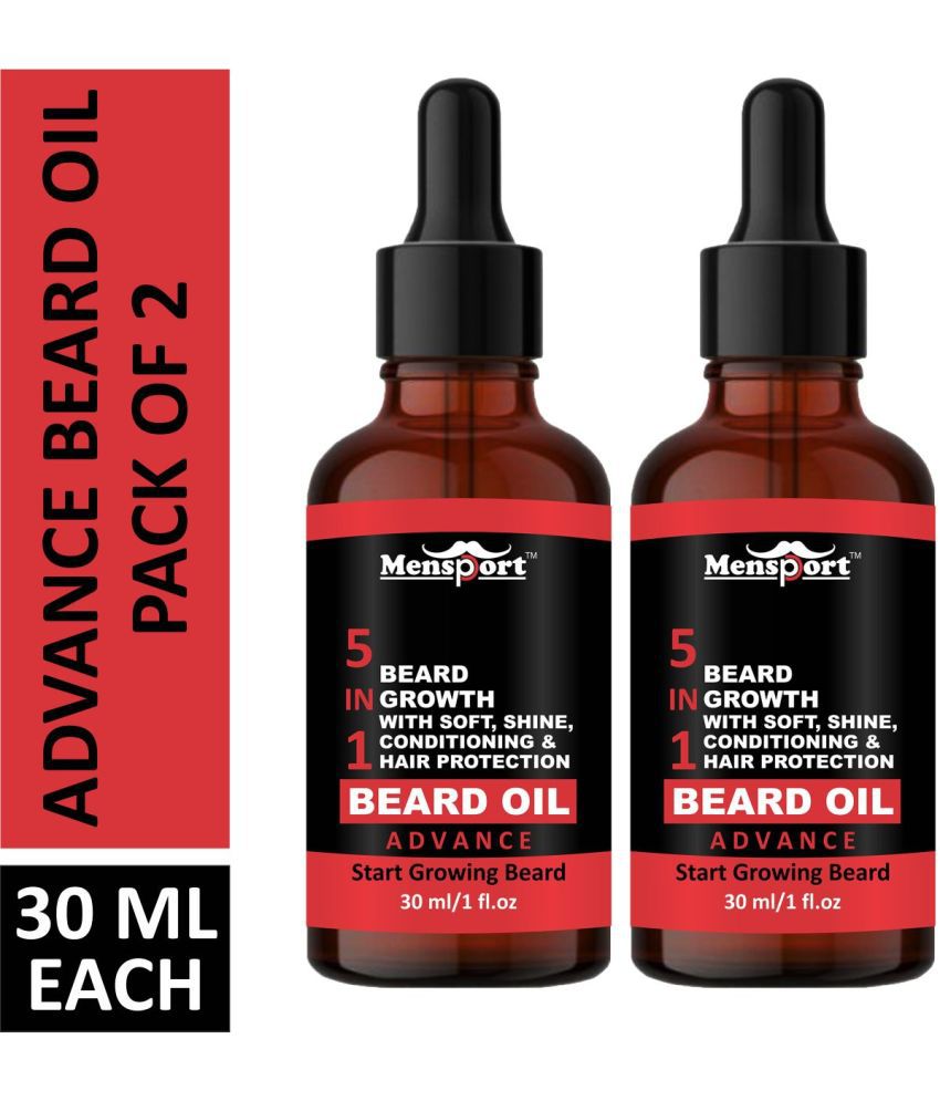 Mensport Advanced Beard Oil Manhood 60 ml Pack of 2