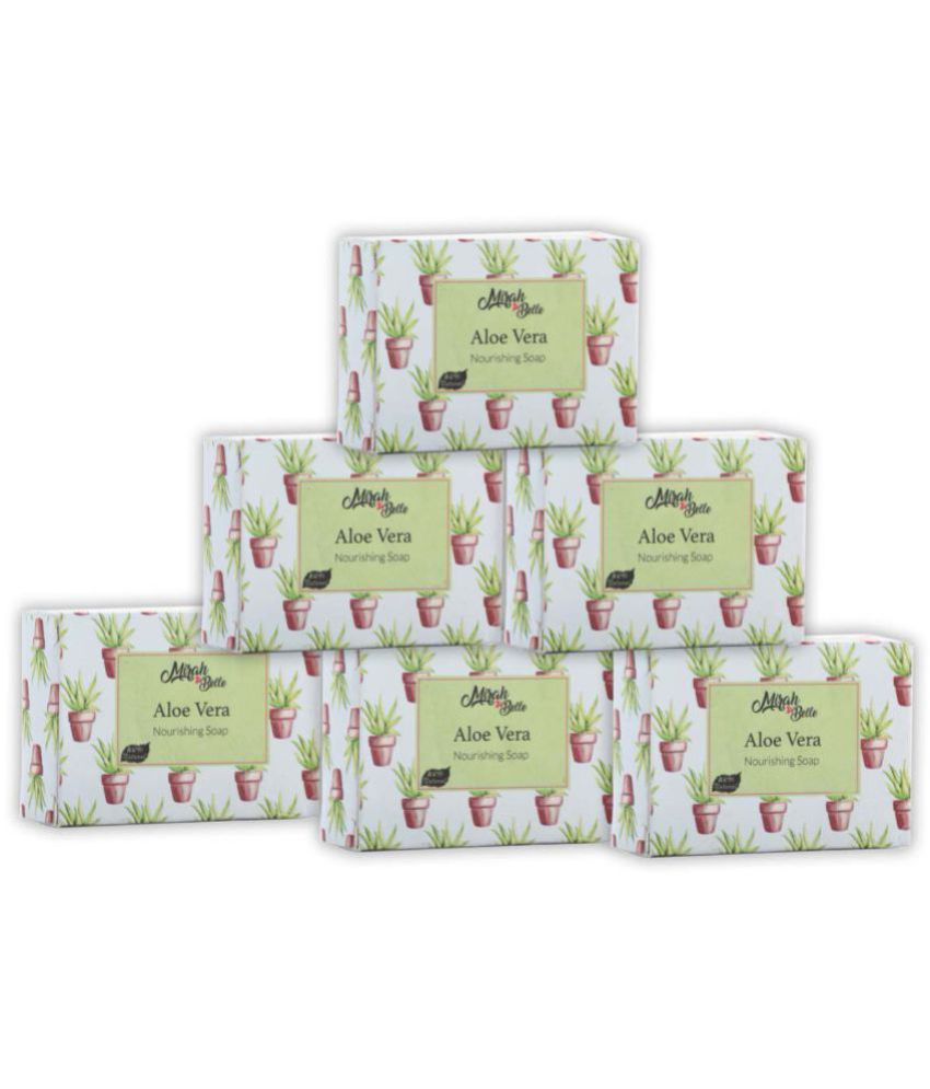    			Mirah Belle Organic Aloe Vera Nourishing Soap Bar  (125 gm) Soap 750 gram g Pack of 6
