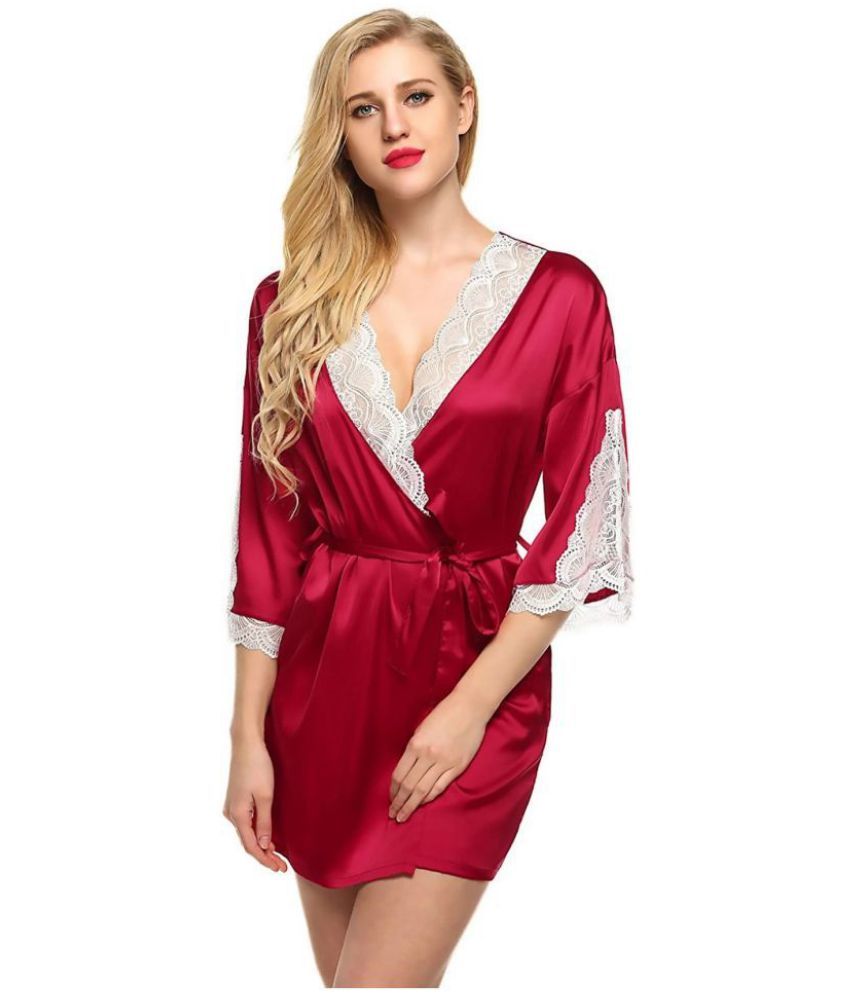     			Piquant - Multicolor Satin Women's Nightwear Robes