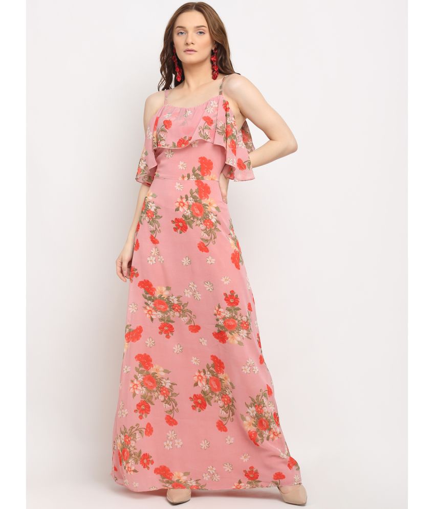 La Zoire - Georgette Pink Women's Gown ( )