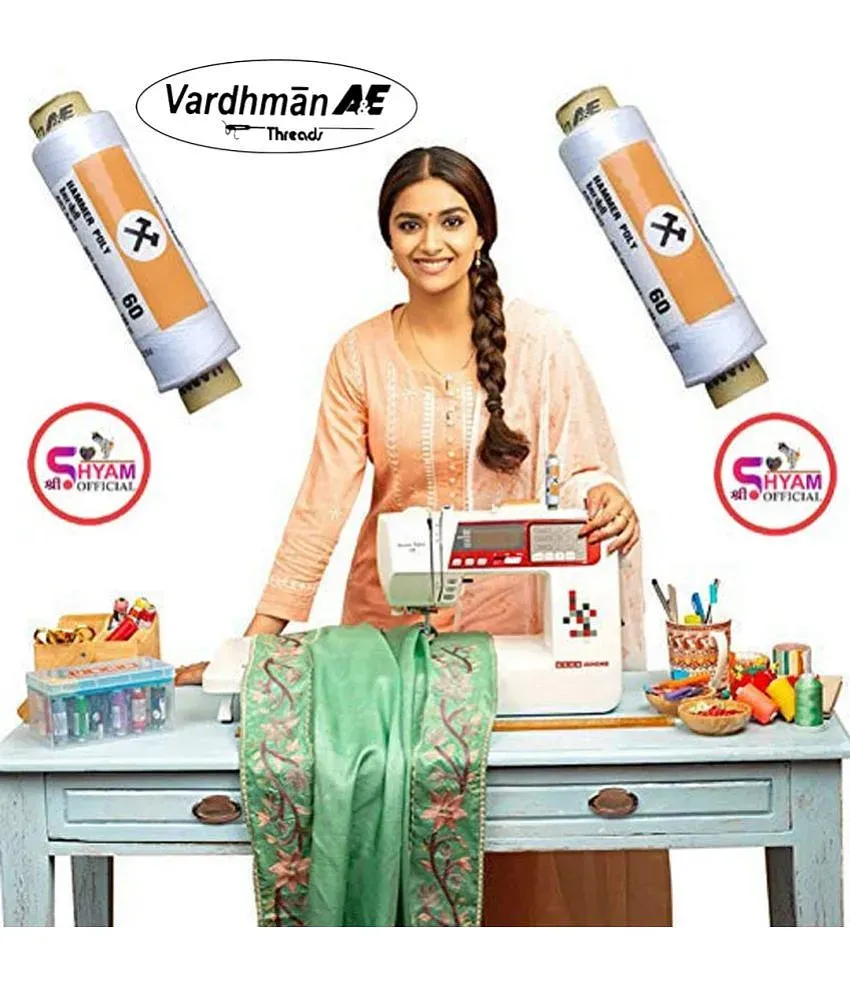 Shree Shyam™ Sewing Threads Brand Vardhman A & E (Hammer Poly) 100 Tubes ×  180 m Each Spools (Multicolor) use for Tailoring, Home, Sewing, Art Craft: Buy  Online at Best Price in India - Snapdeal