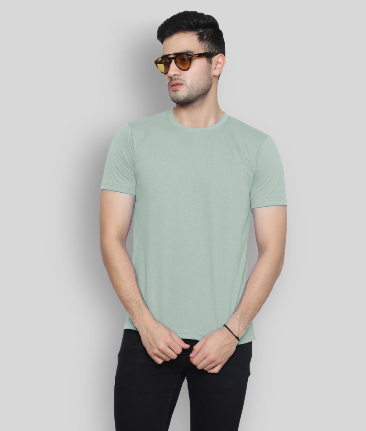     			GENTINO - Multicolor Cotton Blend Regular Fit Men's T-Shirt ( Pack of 1 )