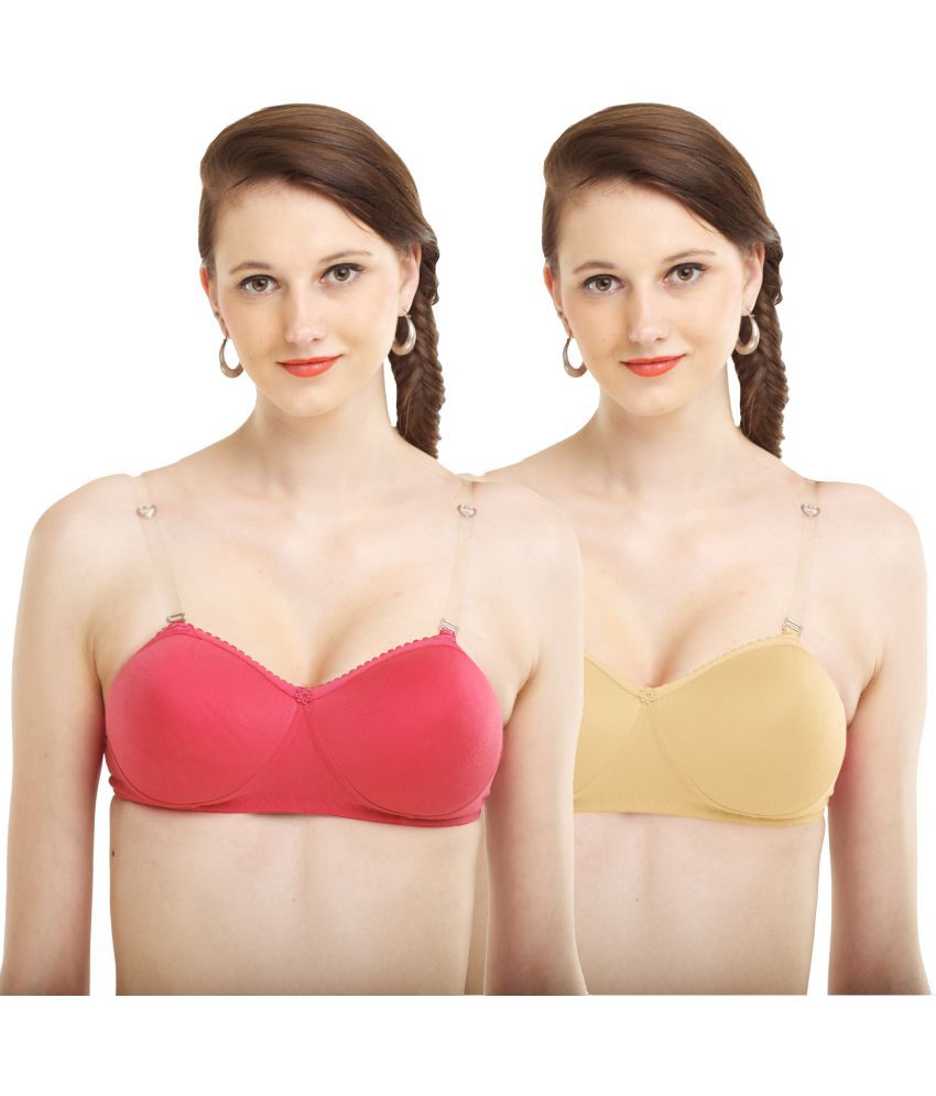     			Madam Pack of 2 Cotton Blend Heavily Padded Women's Everyday Bra ( Multicolor )