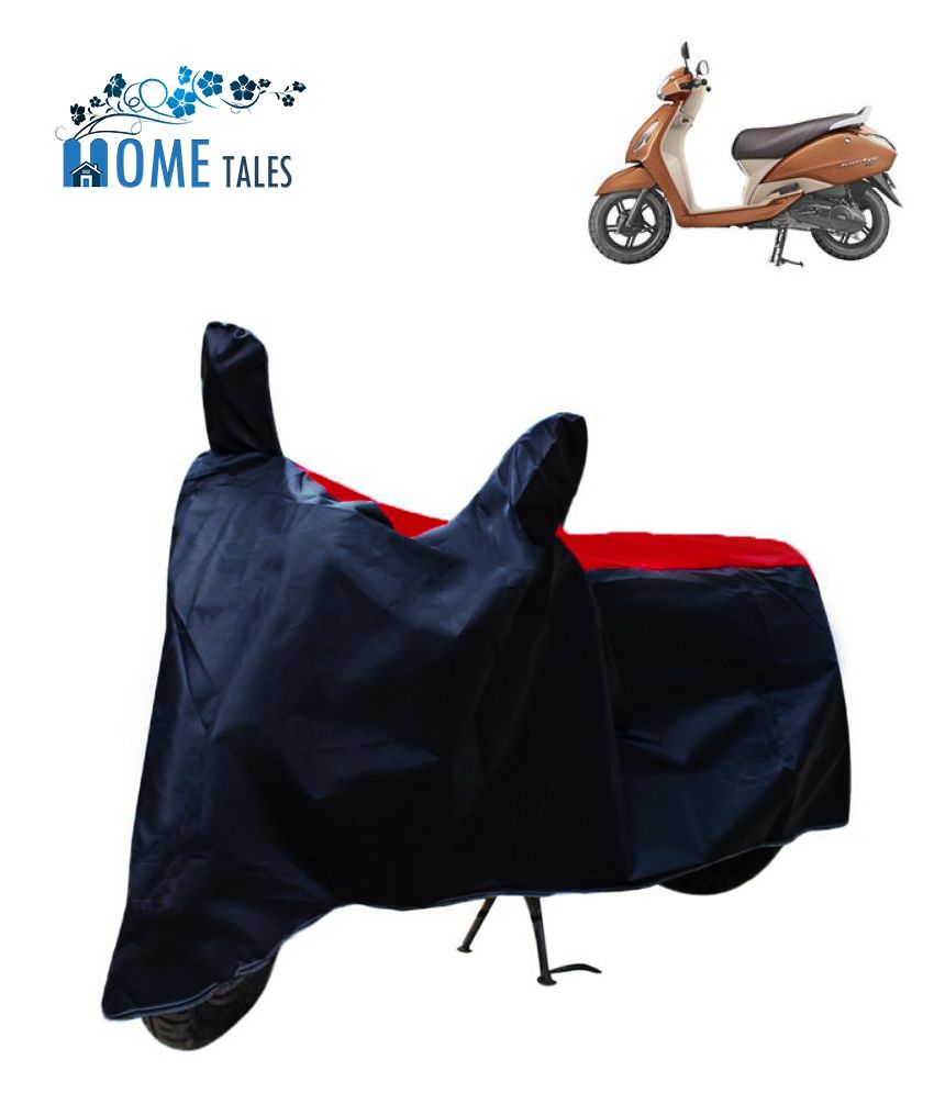     			Mahek Accessories Dustproof Bike Cover For TVS Jupiter with Mirror Pocket - Red & Blue