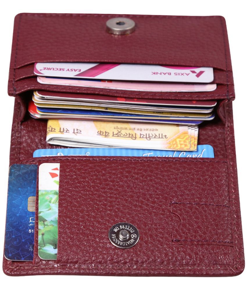     			STYLE SHOES Leather Maroon Atm, Visiting , Credit Card Holder, Pan Card/ID Card Holder , Pocket wallet Genuine Accessory for Men and Women